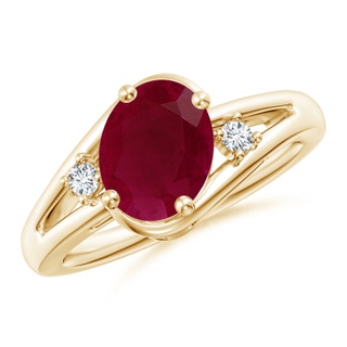 Oval A Ruby