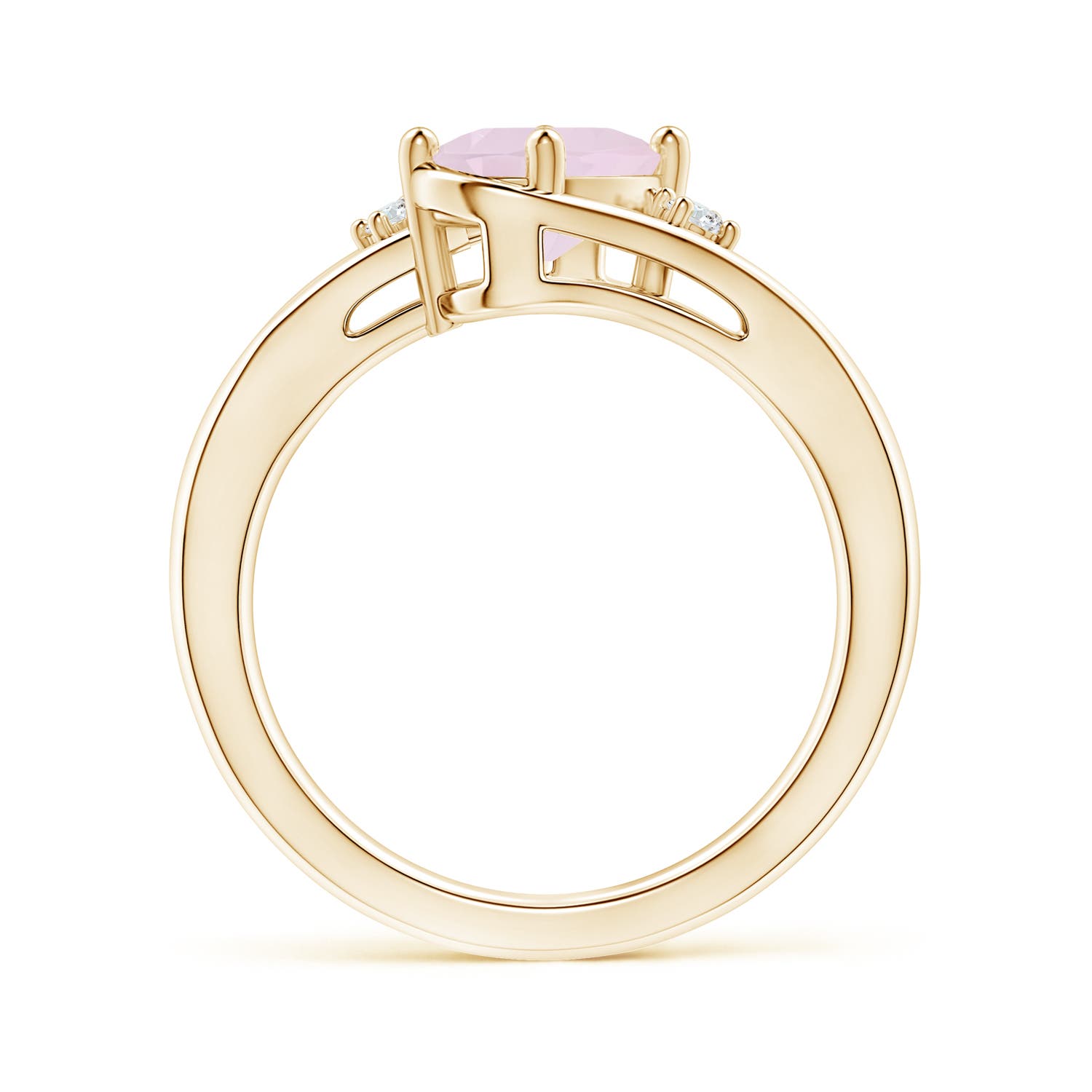 A - Rose Quartz / 1.05 CT / 14 KT Yellow Gold