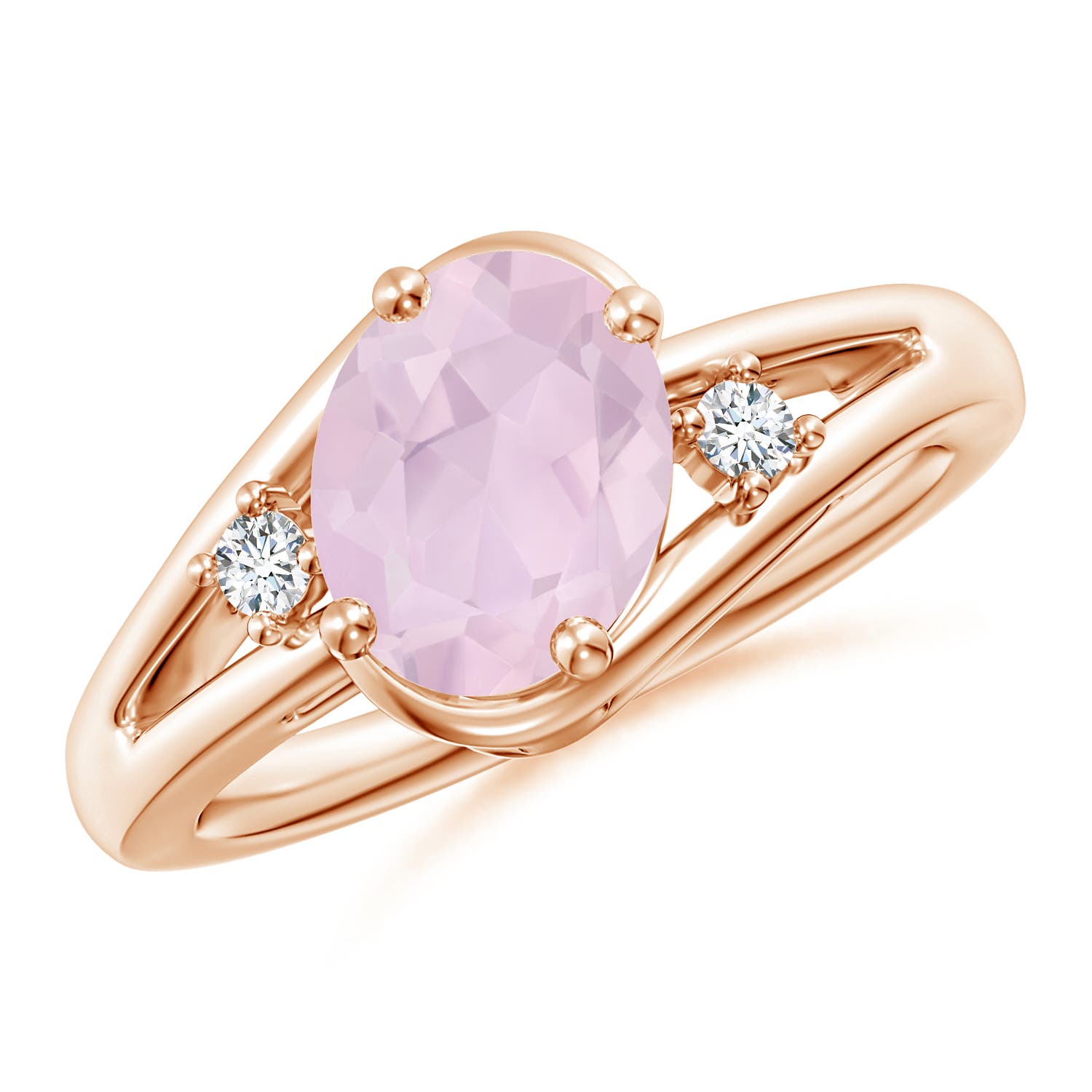 AA - Rose Quartz / 1.59 CT / 14 KT Rose Gold