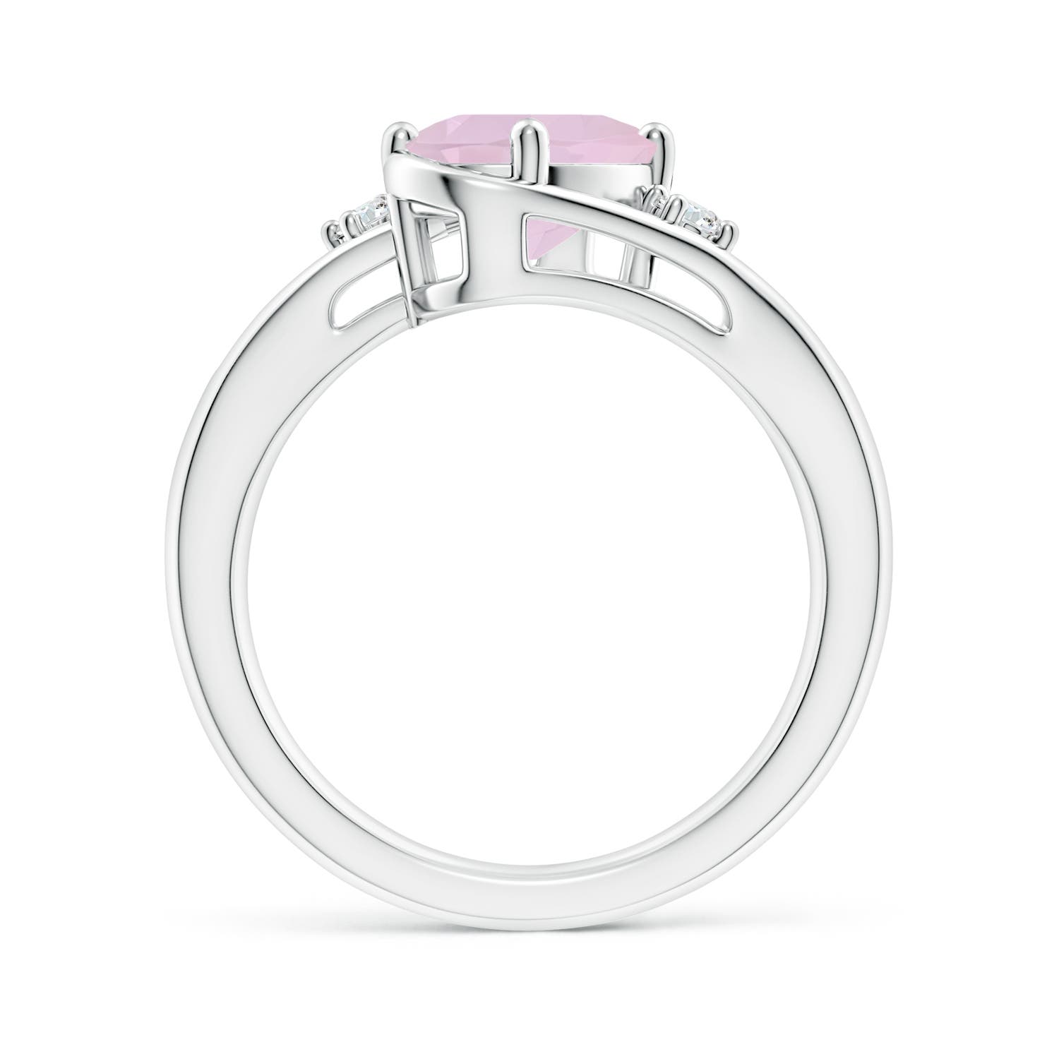 AA - Rose Quartz / 1.59 CT / 14 KT White Gold