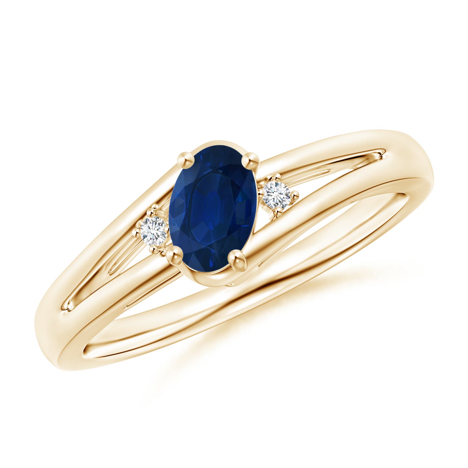 AA - Blue Sapphire / 0.62 CT / 14 KT Yellow Gold