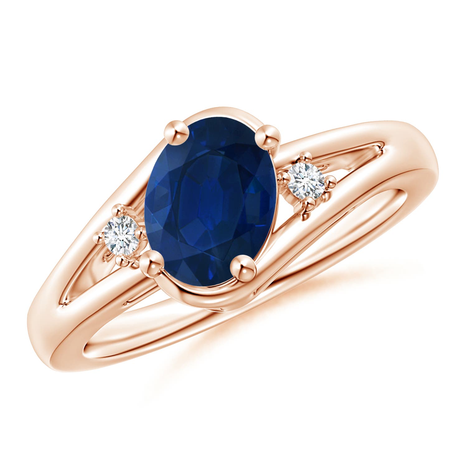 AA - Blue Sapphire / 1.6 CT / 14 KT Rose Gold