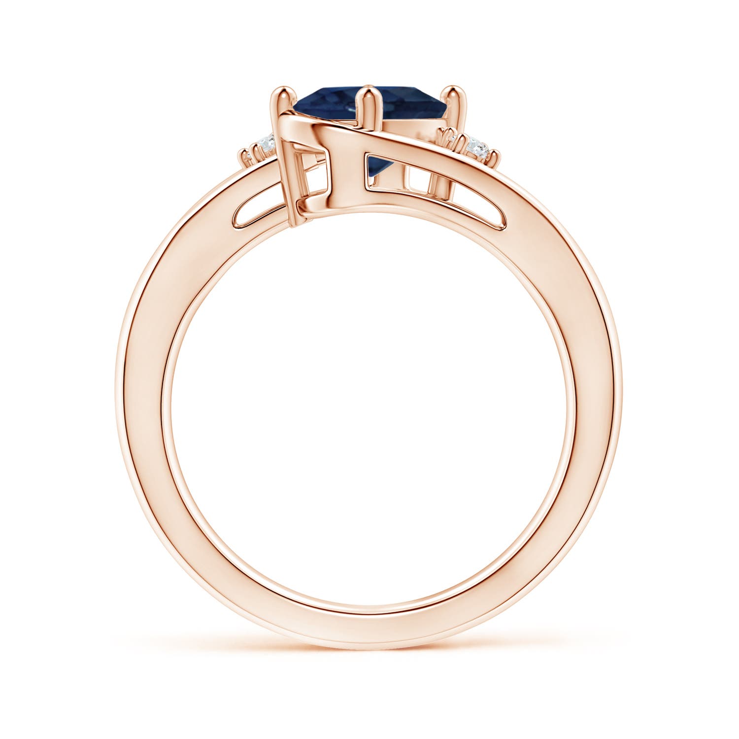 AA - Blue Sapphire / 1.6 CT / 14 KT Rose Gold