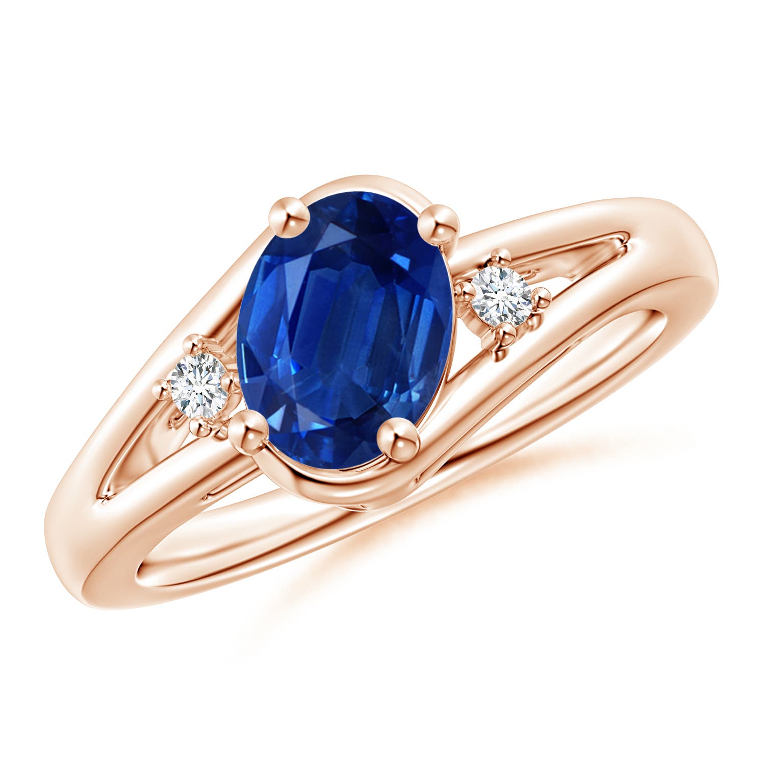 AAA - Blue Sapphire / 1.6 CT / 14 KT Rose Gold