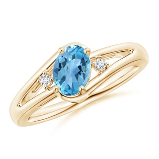 Oval AA Swiss Blue Topaz