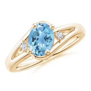 Oval A Swiss Blue Topaz