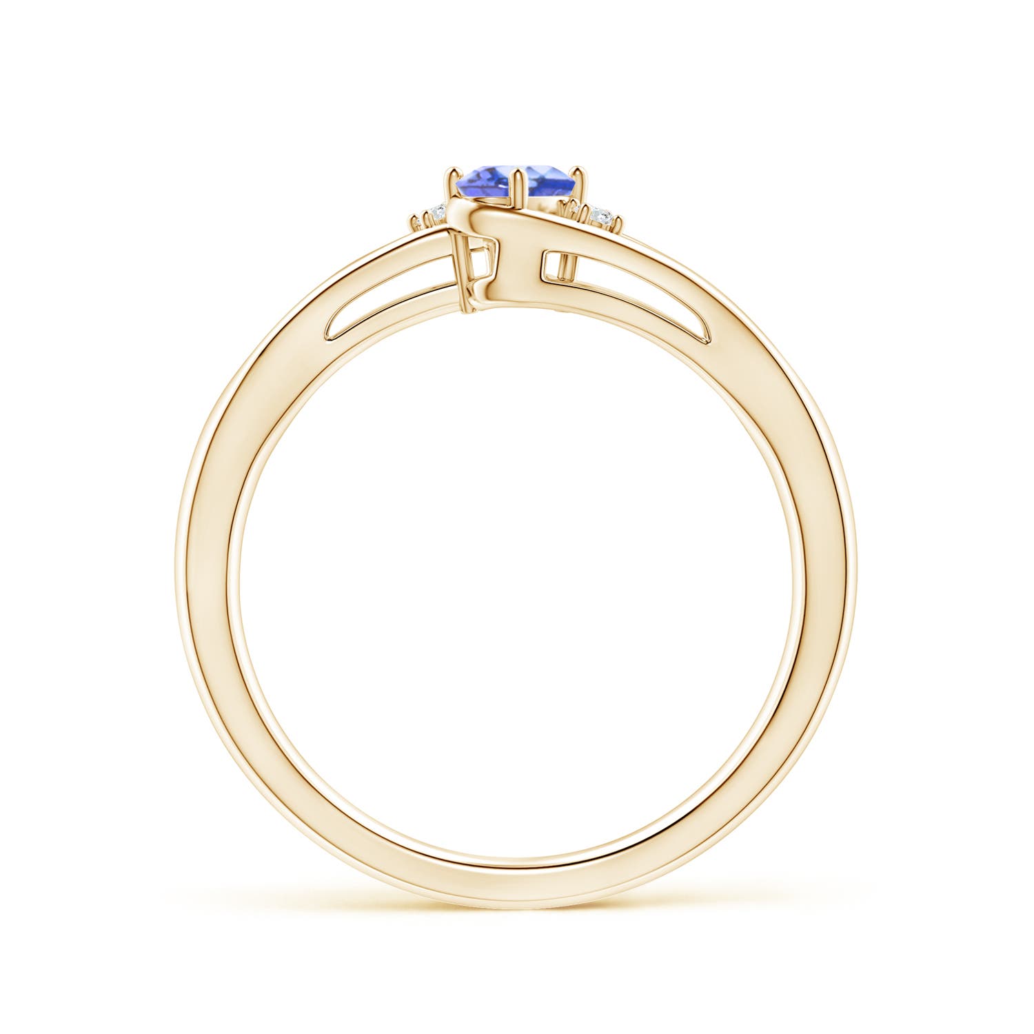 AA - Tanzanite / 0.22 CT / 14 KT Yellow Gold