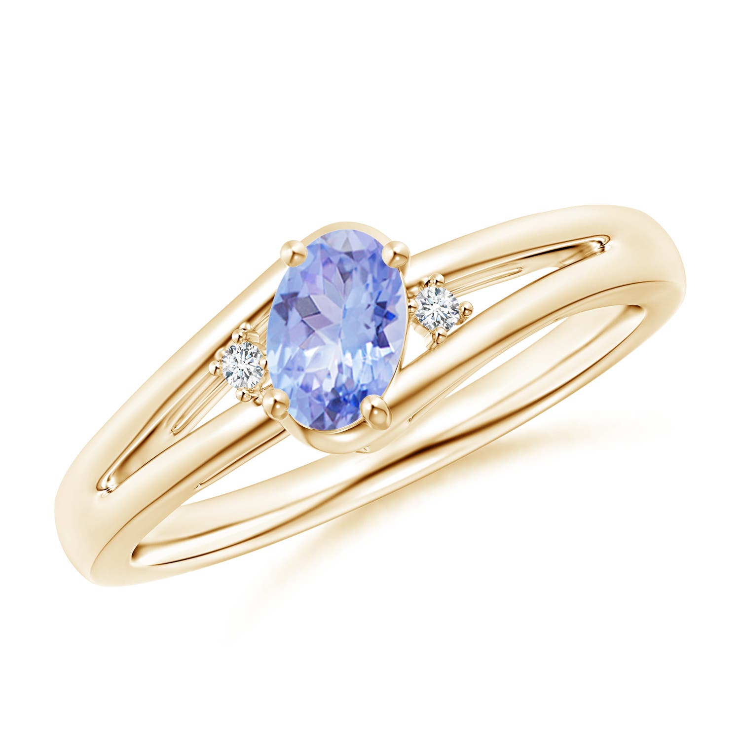 AA - Tanzanite / 0.47 CT / 14 KT Yellow Gold