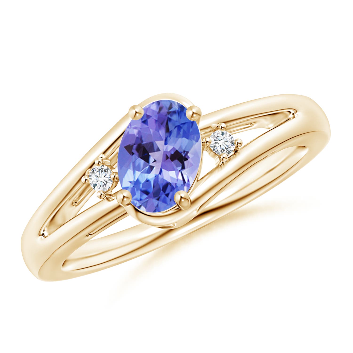 AA - Tanzanite / 0.84 CT / 14 KT Yellow Gold