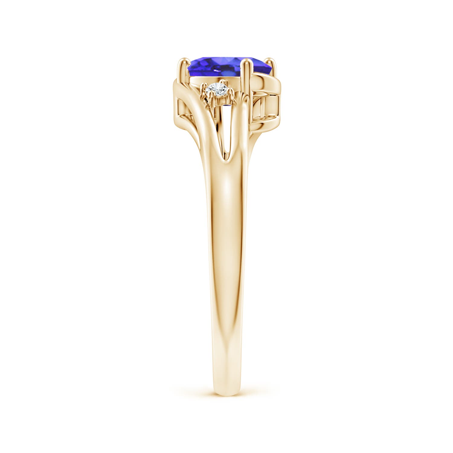 AA - Tanzanite / 0.84 CT / 14 KT Yellow Gold