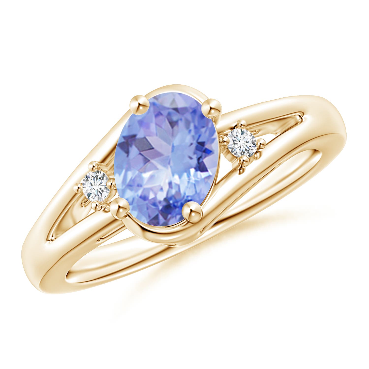 A - Tanzanite / 1.3 CT / 14 KT Yellow Gold