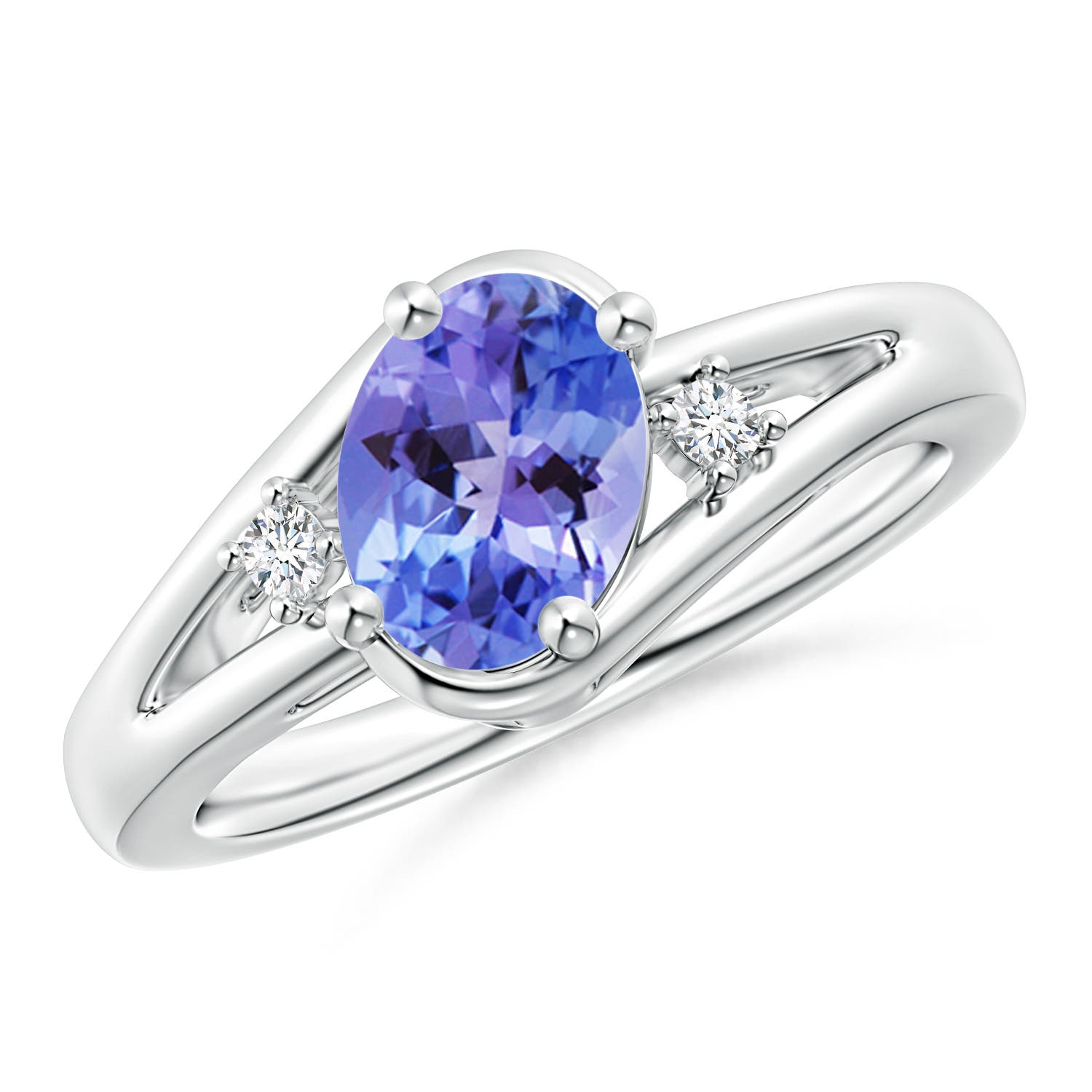 AA - Tanzanite / 1.3 CT / 14 KT White Gold