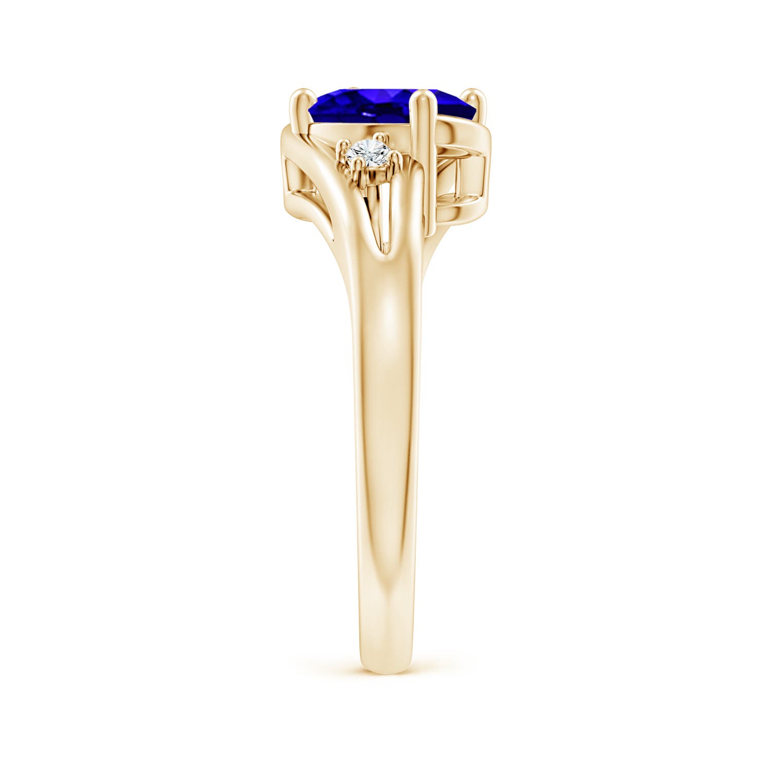 AAAA - Tanzanite / 1.3 CT / 14 KT Yellow Gold