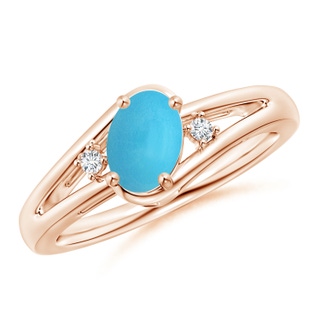 Oval AA Turquoise