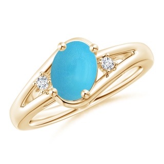 Oval AA Turquoise