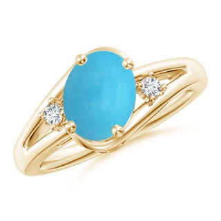 Oval AA Turquoise
