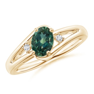 Oval AA Teal Montana Sapphire