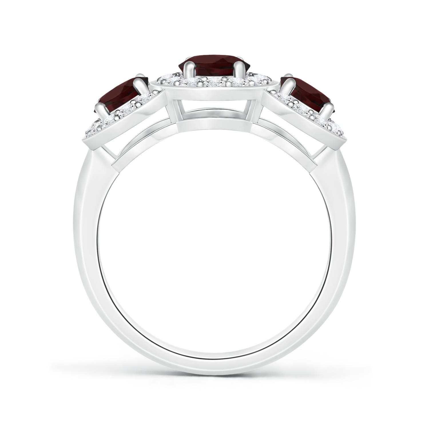 A - Garnet / 2.49 CT / 14 KT White Gold