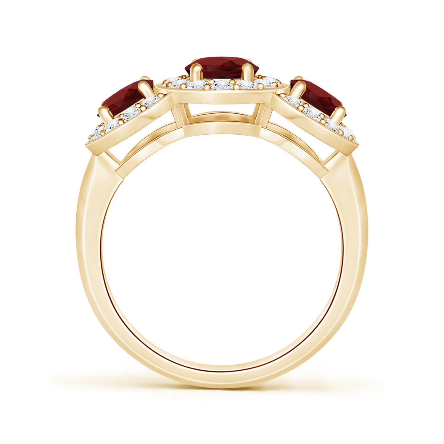 AAAA - Garnet / 2.49 CT / 14 KT Yellow Gold