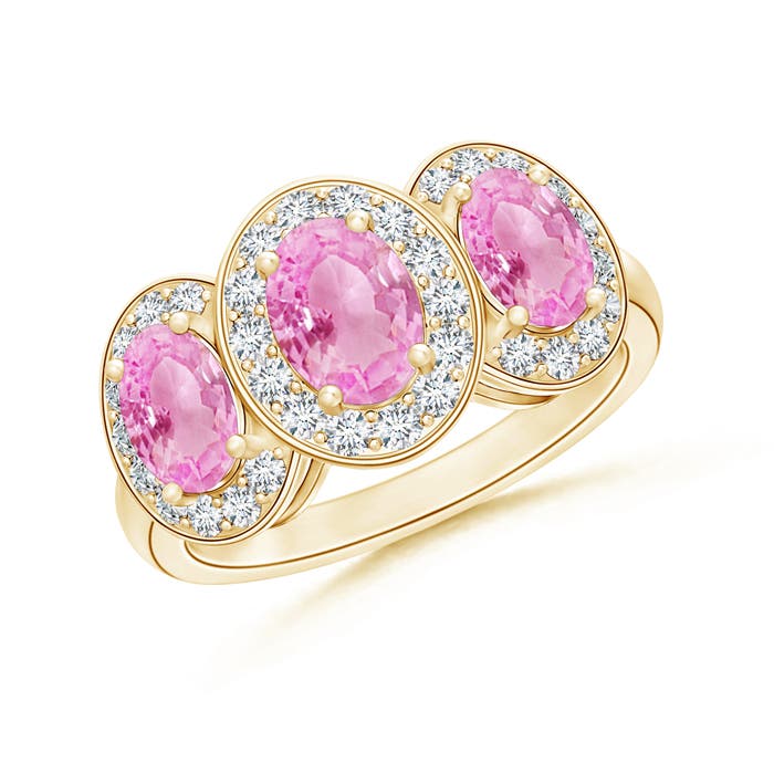 A - Pink Sapphire / 2.44 CT / 14 KT Yellow Gold