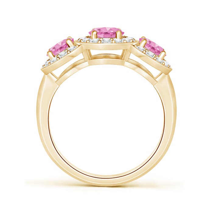 A - Pink Sapphire / 2.44 CT / 14 KT Yellow Gold