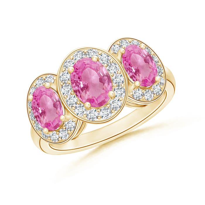 AA - Pink Sapphire / 2.44 CT / 14 KT Yellow Gold