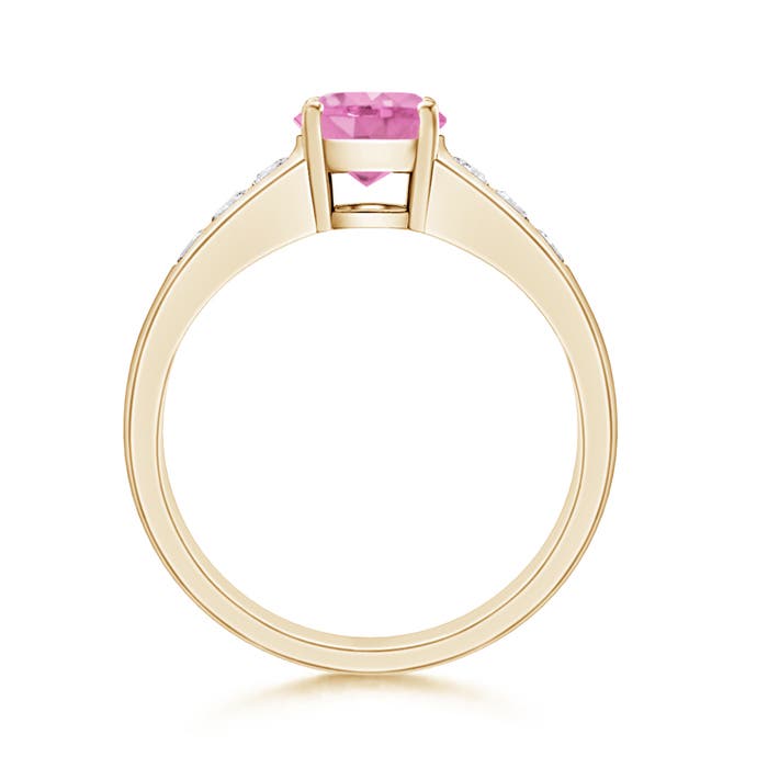 A - Pink Sapphire / 1.26 CT / 14 KT Yellow Gold