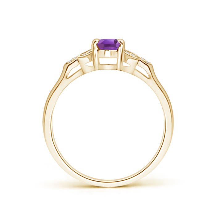 A - Amethyst / 0.46 CT / 14 KT Yellow Gold