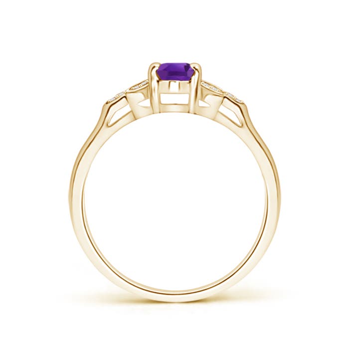 AAA - Amethyst / 0.46 CT / 14 KT Yellow Gold