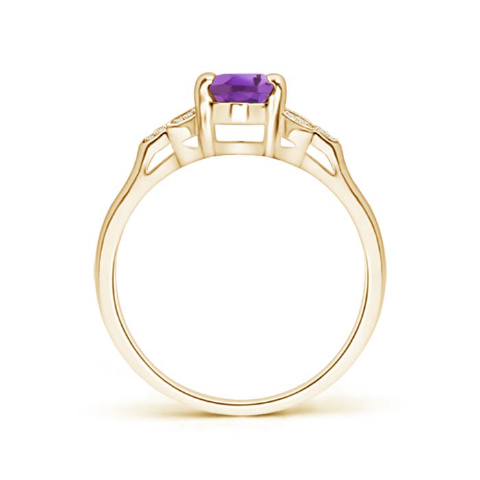 A - Amethyst / 0.8 CT / 14 KT Yellow Gold