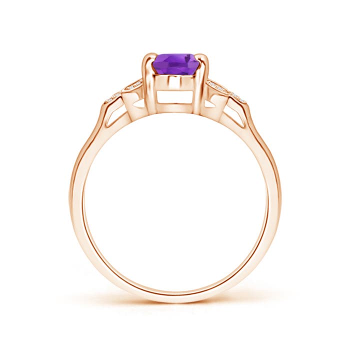 AA - Amethyst / 0.8 CT / 14 KT Rose Gold