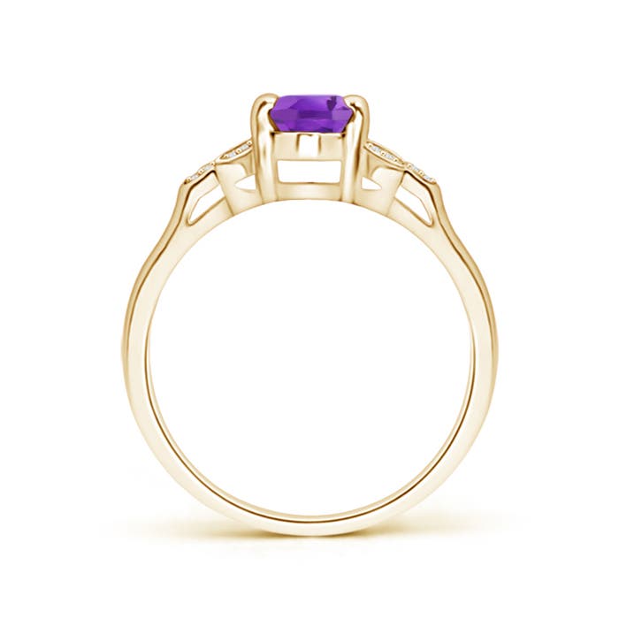 AA - Amethyst / 0.8 CT / 14 KT Yellow Gold