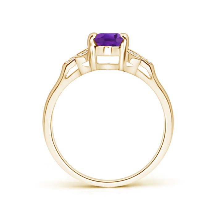 AAA - Amethyst / 0.8 CT / 14 KT Yellow Gold