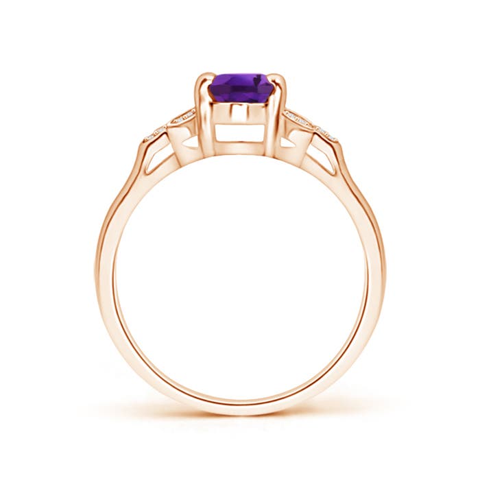 AAAA - Amethyst / 0.8 CT / 14 KT Rose Gold