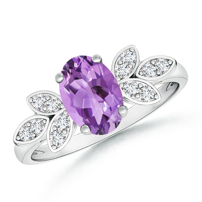 A - Amethyst / 1.27 CT / 14 KT White Gold