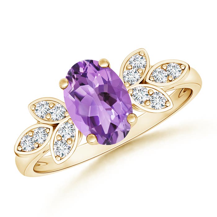 A - Amethyst / 1.27 CT / 14 KT Yellow Gold