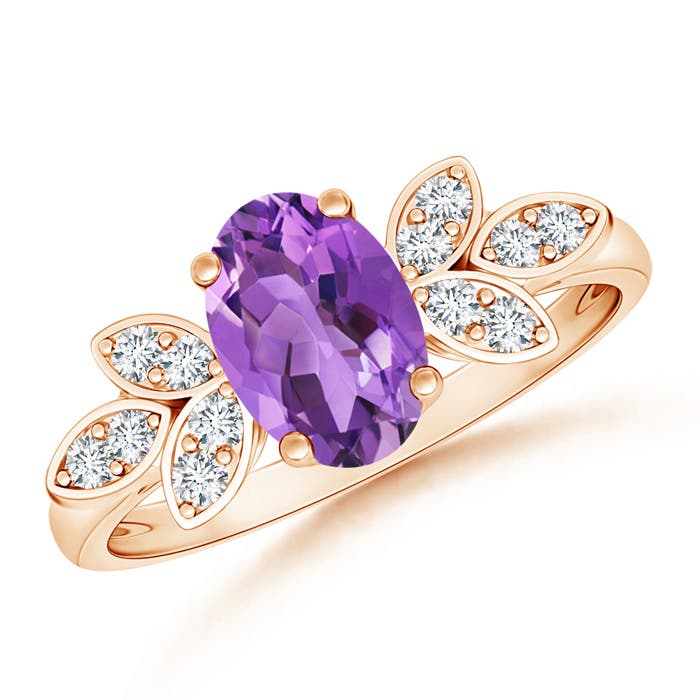 AA - Amethyst / 1.27 CT / 14 KT Rose Gold