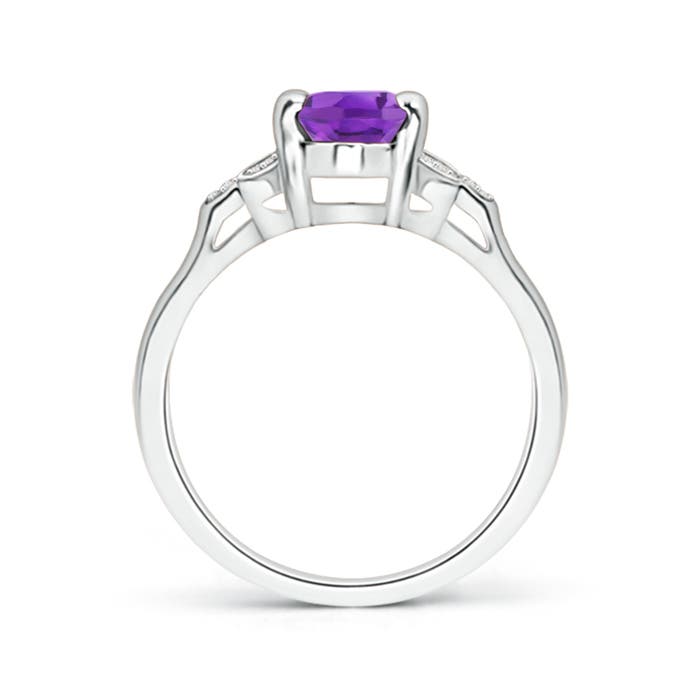 AA - Amethyst / 1.27 CT / 14 KT White Gold