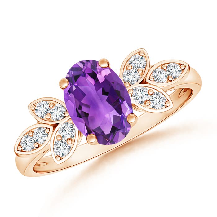 AAA - Amethyst / 1.27 CT / 14 KT Rose Gold