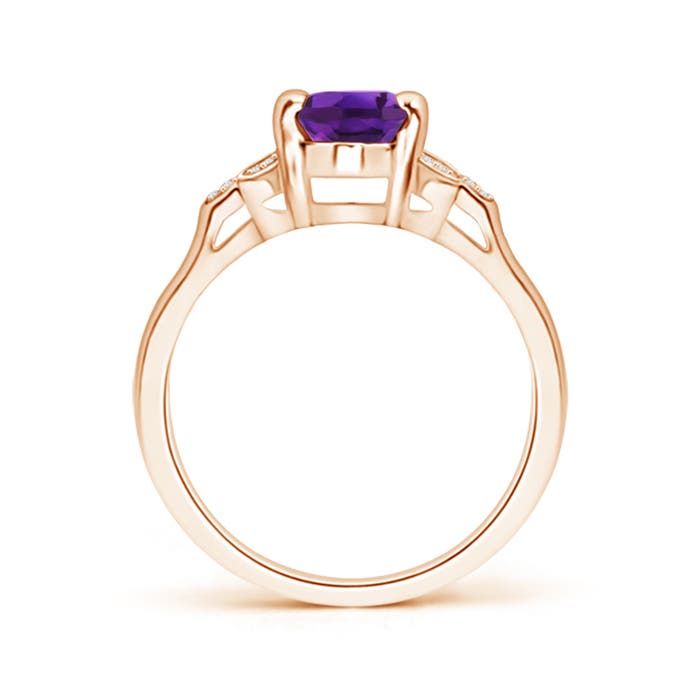 AAAA - Amethyst / 1.27 CT / 14 KT Rose Gold