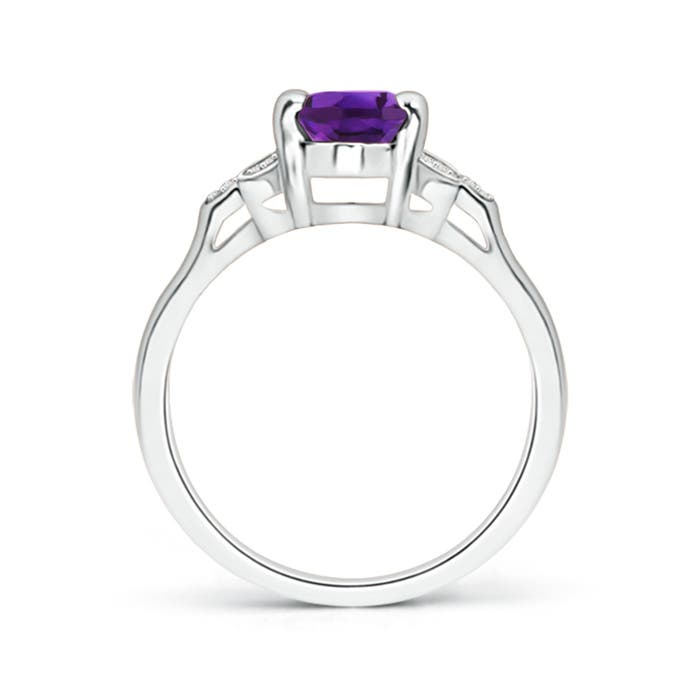 AAAA - Amethyst / 1.27 CT / 14 KT White Gold