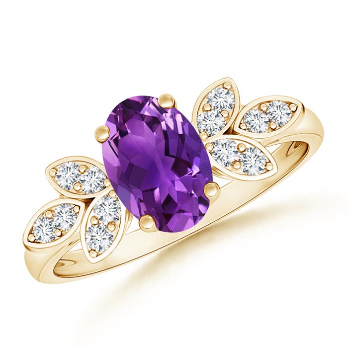 AAAA - Amethyst / 1.27 CT / 14 KT Yellow Gold