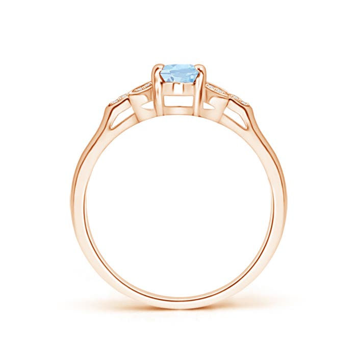 AA - Aquamarine / 0.46 CT / 14 KT Rose Gold