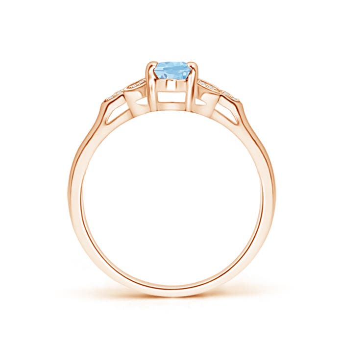 AAA - Aquamarine / 0.46 CT / 14 KT Rose Gold