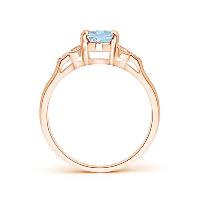 A - Aquamarine / 0.7 CT / 14 KT Rose Gold