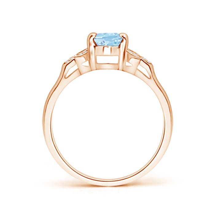 AAA - Aquamarine / 0.7 CT / 14 KT Rose Gold