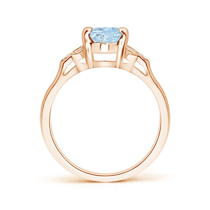 A - Aquamarine / 1.12 CT / 14 KT Rose Gold