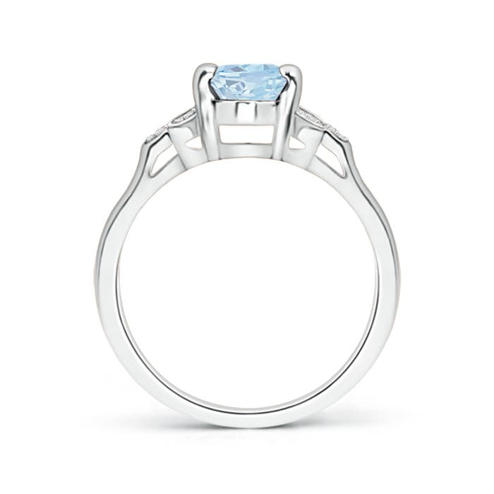 A - Aquamarine / 1.12 CT / 14 KT White Gold