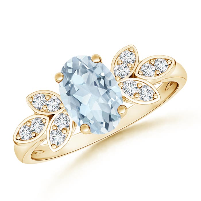 A - Aquamarine / 1.12 CT / 14 KT Yellow Gold