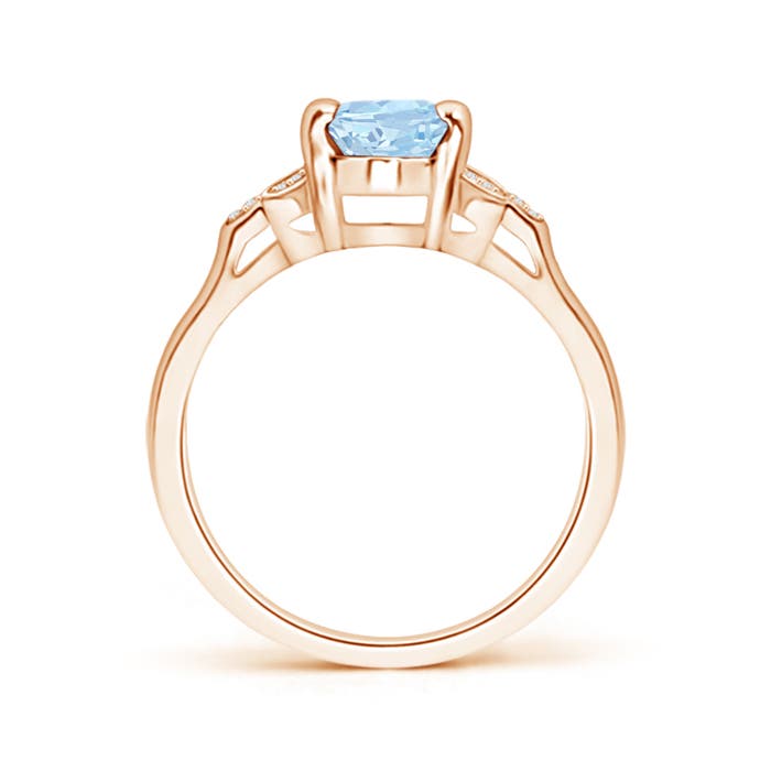 AA - Aquamarine / 1.12 CT / 14 KT Rose Gold